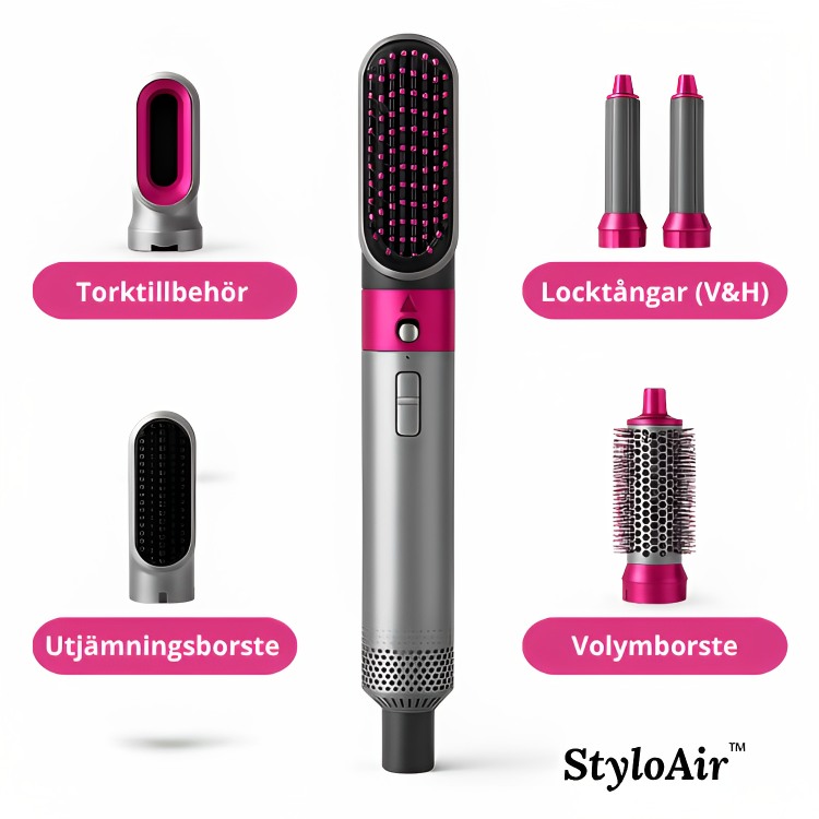 Multistyler tillbehör – dyson airwrap-liknande borsthuvuden