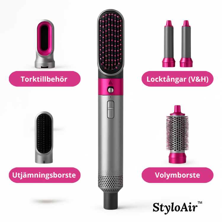 tillbehör till vår Multistyler 5-i-1 multi styler – torkar, lockar och plattar hår