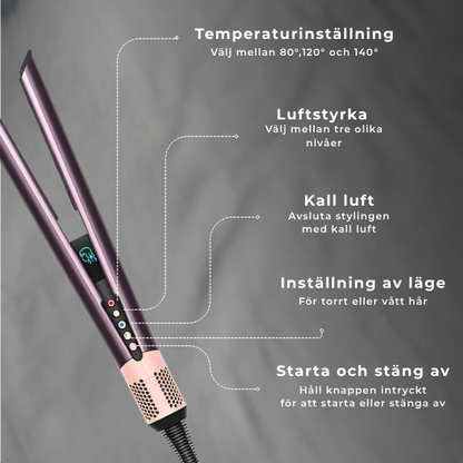 StyloAir™ 2 i 1 - Hair Straightener & Dryer