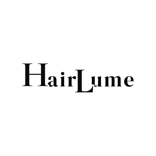 Logga för vår butik Hairlume, som jobbar inom hår och skönhets kategorin