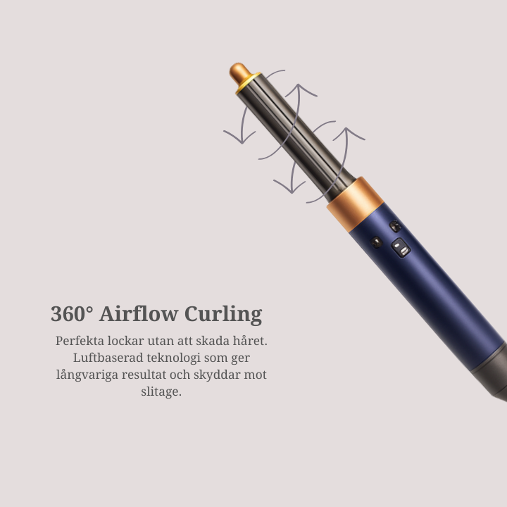 StyloAir Pro multistyler med 360° luftflöde för skonsamma och långvariga lockar.